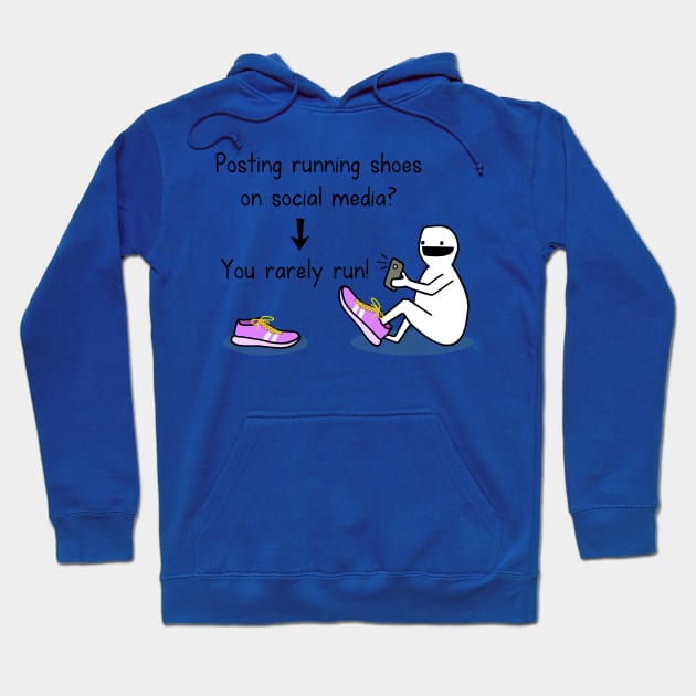 Running pretender Hoodie by hungryfatcat